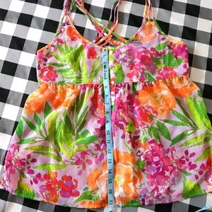 Aeropostale women's criss cross tank